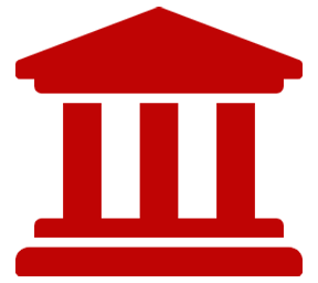 Icon of Greek Temple in WFDF Red