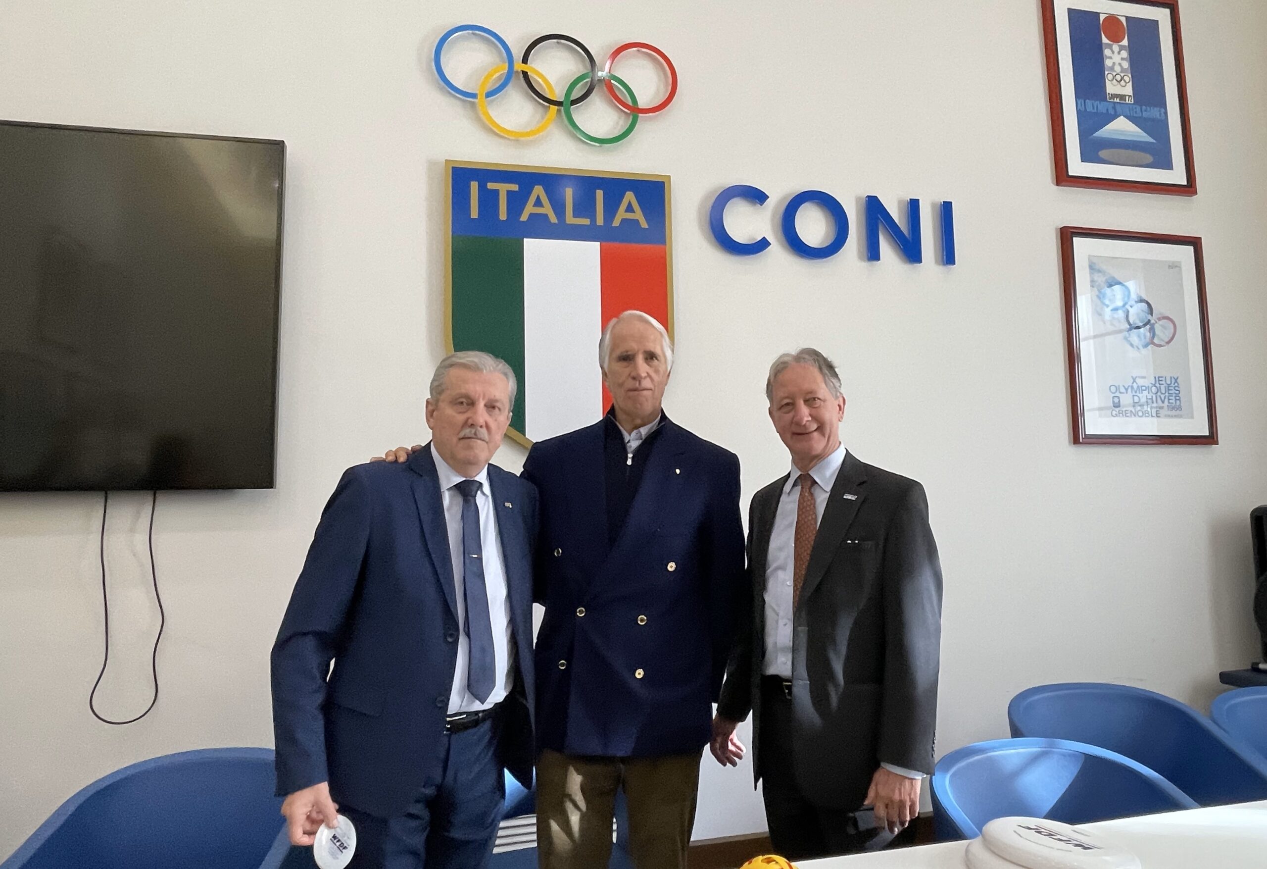 Featured image for “Flying Disc receives the green light for the final inclusion in FIGeST and Italian Flying Disc athletes receive awards from the Italian National Olympic Committee”