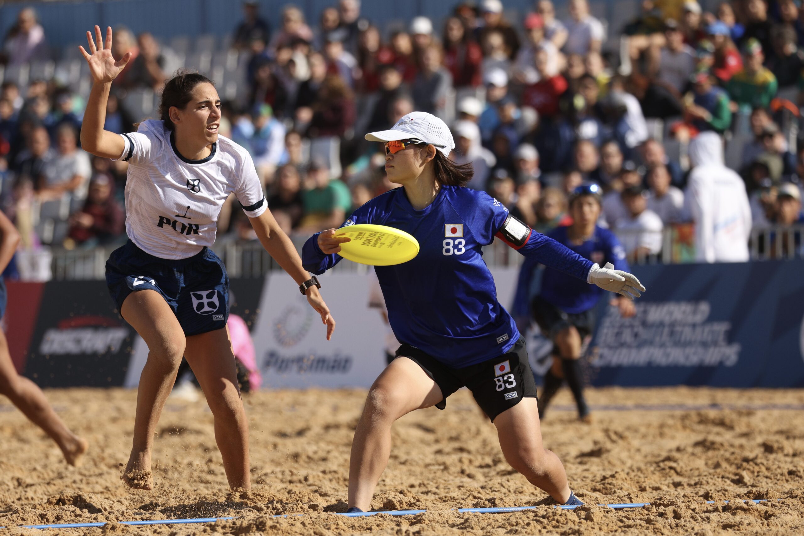Featured image for “WFDF 2025 World Beach Ultimate Championships Get Underway in Portimão, Portugal, the Largest WFDF Beach Ultimate Event Ever”