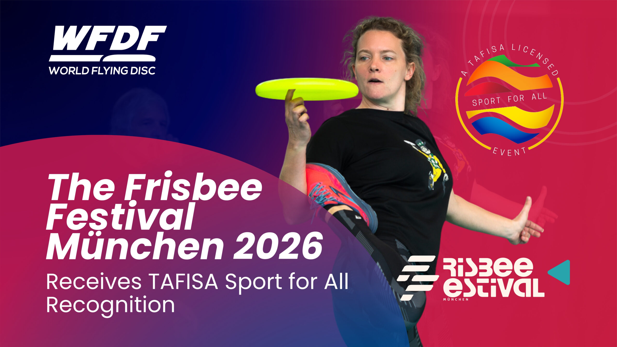Featured image for “The Frisbee Festival München 2026 Receives TAFISA Sport for All Recognition”